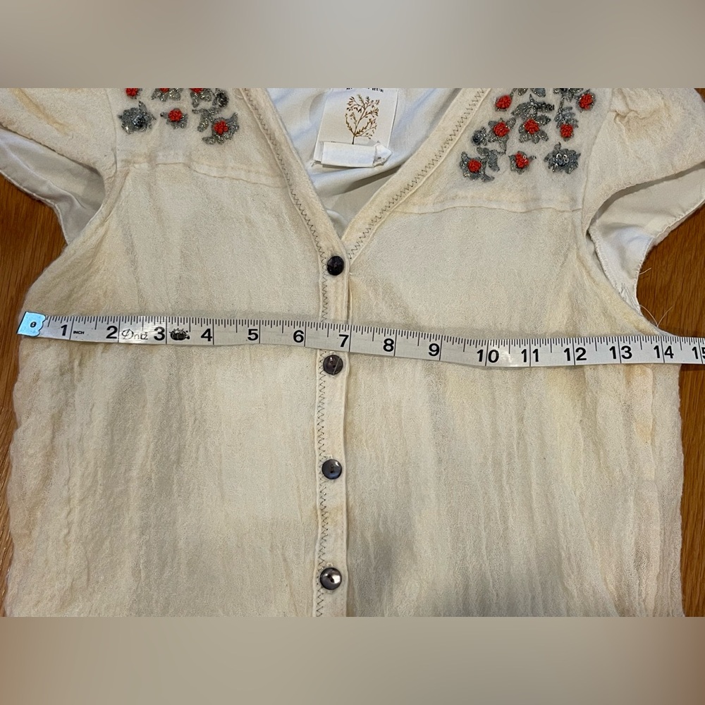 Pretty Anthropologie embroidered dress or tunic - Picture 6 of 10